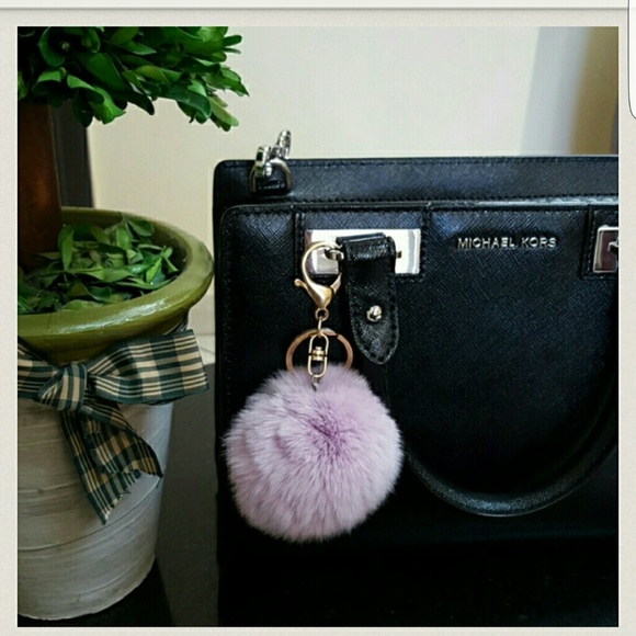 Furry Pom Pom keychains
