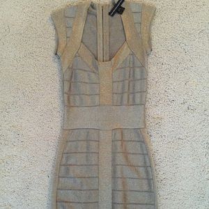 Silver bandage dress