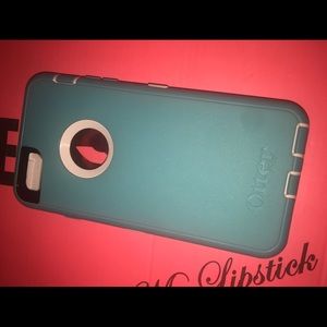 iPhone 6 Plus Outter Box Teal & White