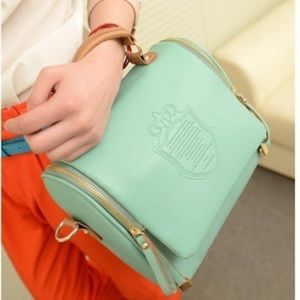 New Mint mini crossbody structured  bag.