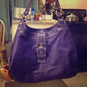 Purple Coach Purse