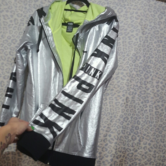 !!VS PINK SILVER Zip up!!