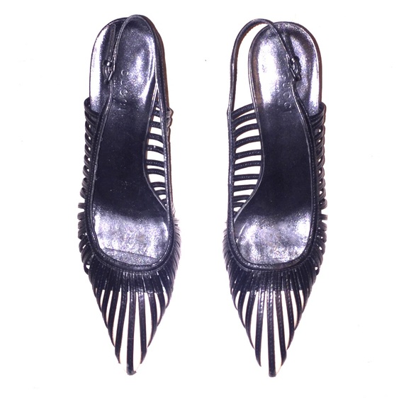 Sling back GUCCI heels stiletto 7.5