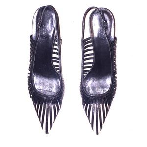 Sling back GUCCI heels stiletto 7.5