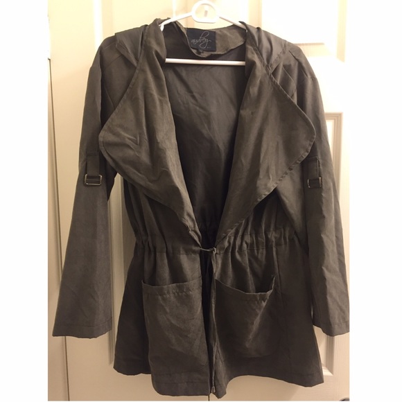 Olive Green/Grey Cardigan
