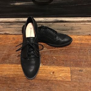 Black loafers