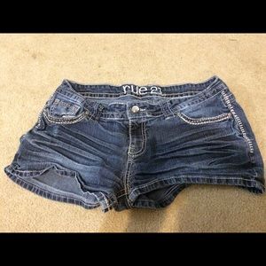 Denim shorts