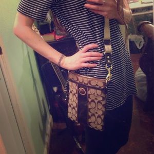 Coach Crossbody in Tan and Brown