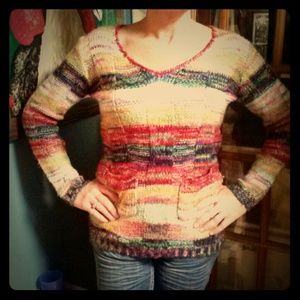 Multi colored sweater