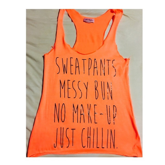 Orange tank top