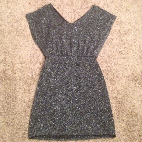Soft Tinsel Effect Dress