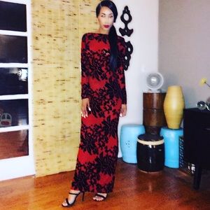 Brand New!!!! Red and black evening gown