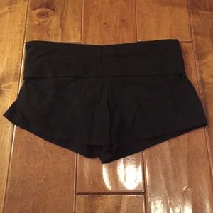 Mini black shorts