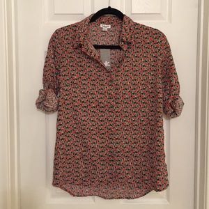 NWT Splendid Zebra Print Sienna Shirt