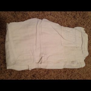 White linen Old Navy pants