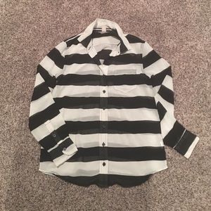 Banana republic striped blouse