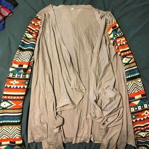 Aztec Sleeve Cardigan