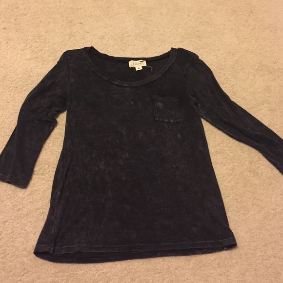 3/4 sleeve L.A. Hearts tee acid wash