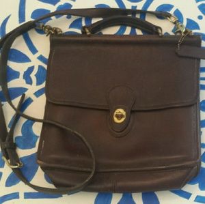 Vintage Coach Cross Body Leather Handbag