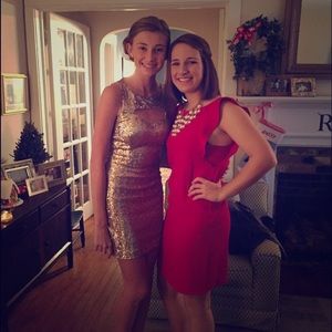 Red Low Back Everly Dress