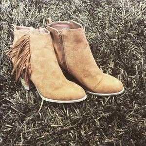 Fringe Ankle Boots