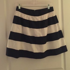 Navy and white skirt
