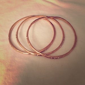 Stella & Dot Rhea Bangles - Rose Gold