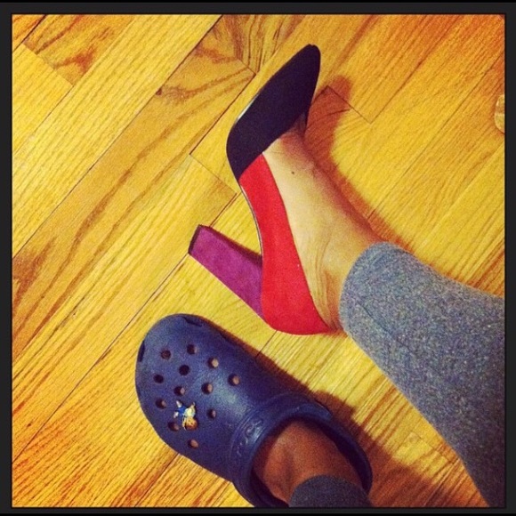 Zara Trafaluc Tricolor Heels