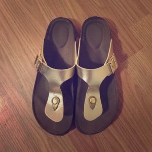 Gold sandals