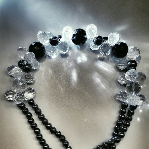 Designer Onyx Crystal Necklace from Neiman Marcus