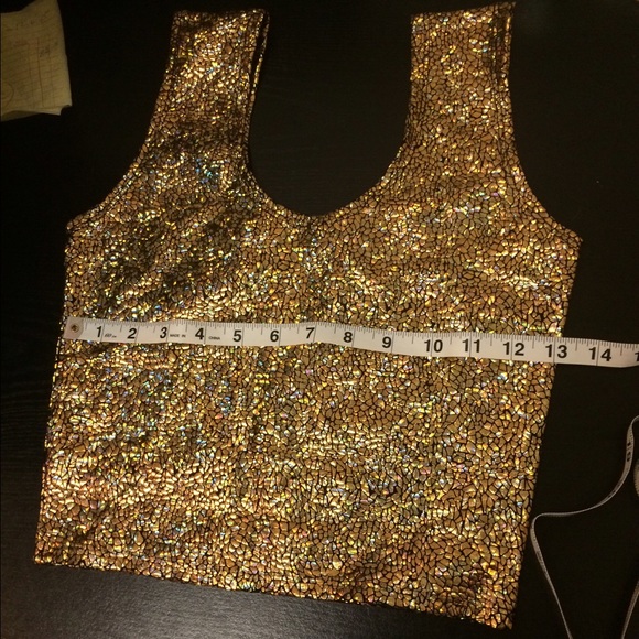 LBD Gold Druzy Top - Picture 2 of 2