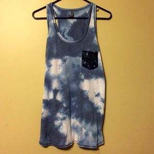 Blue Skye Tie Dye Cotton Tang Top