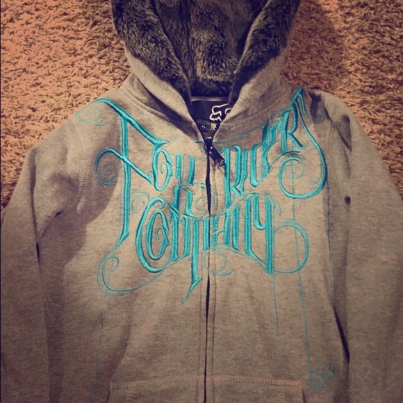 Fox Racing Zip Up.  Fur Hood