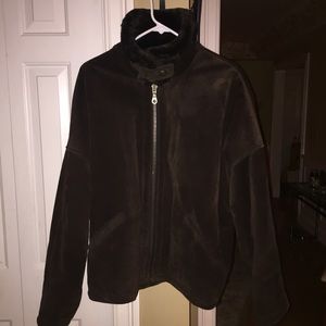 JONES NEW YORK Faux-Fur-Lined Leather Jacket