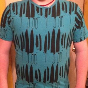 Andy Warhol knife shirt