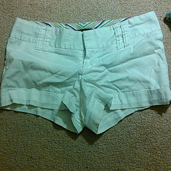 Short white shorts