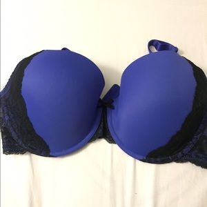 Purple and black bra