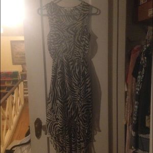 Zebra print dress