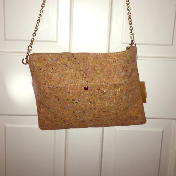 Multicolored cork clutch!