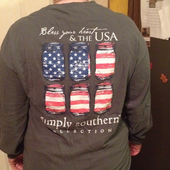 USA simply southern long sleeve