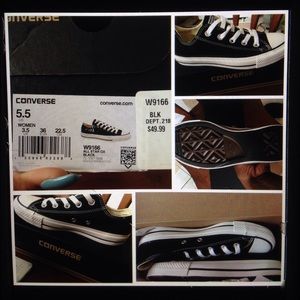 Black and white converse