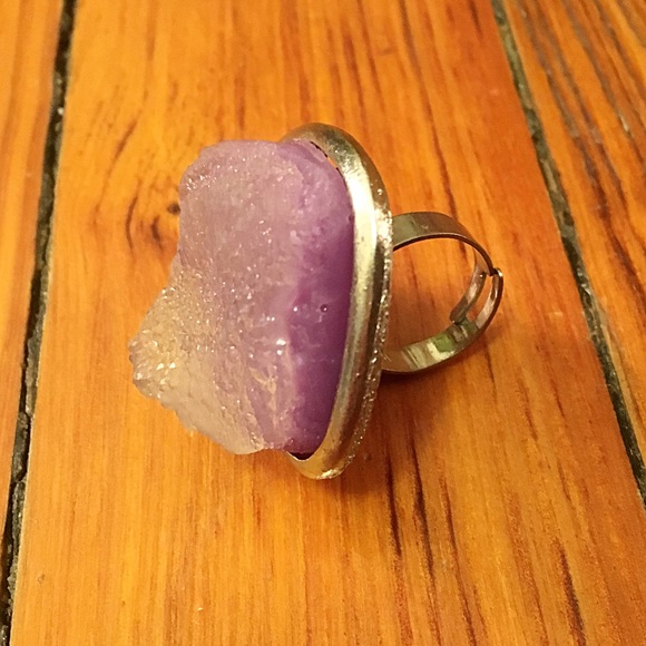 Purple Geode Ring