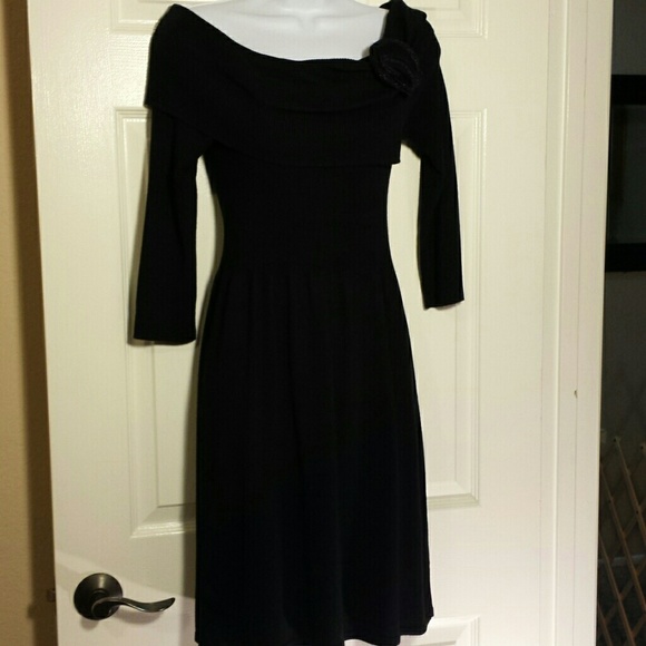 Black Silk and Wool Dress