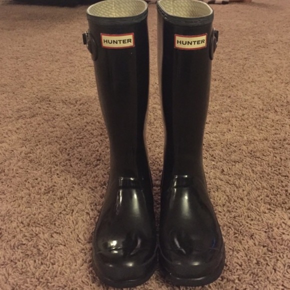 Kids glossy hunter boots