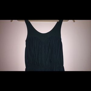 hunter green flowy dress