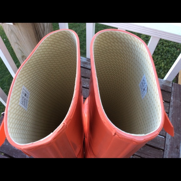 NEW HUNTER TALL GLOSS BOOTS - FLAME US 5F - Picture 4 of 4