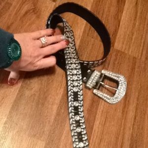 Black Nacona style black bling belt