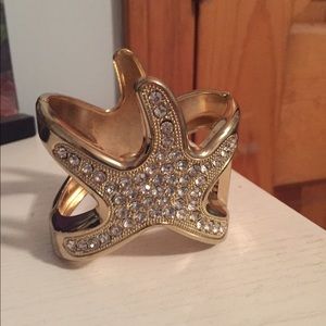 Bangle bracelet gold and blush