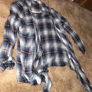plaid cardigan