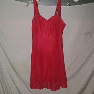 Red cocktail dress